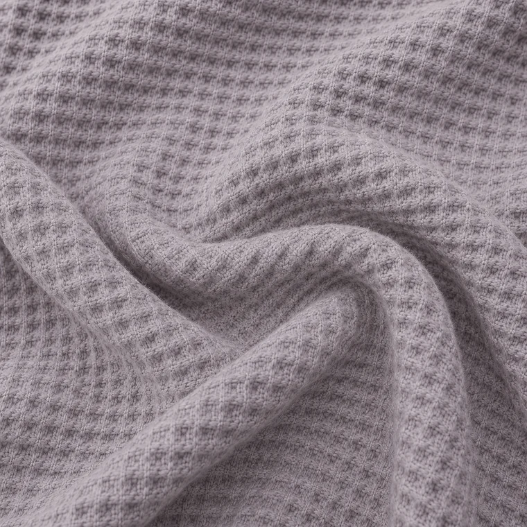 Cubrecama Brescia de trama wafle en color lila