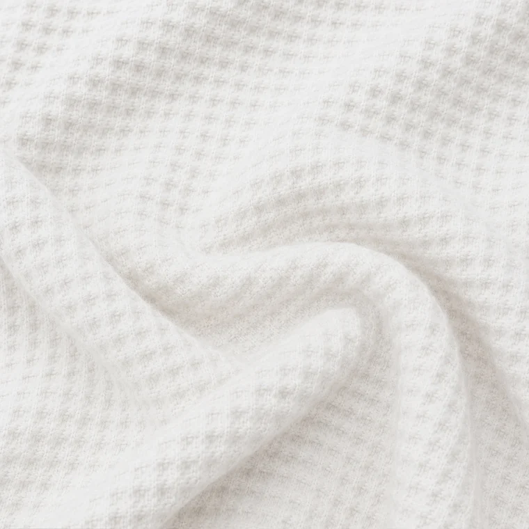 Cubrecama Brescia de trama wafle en color blanco